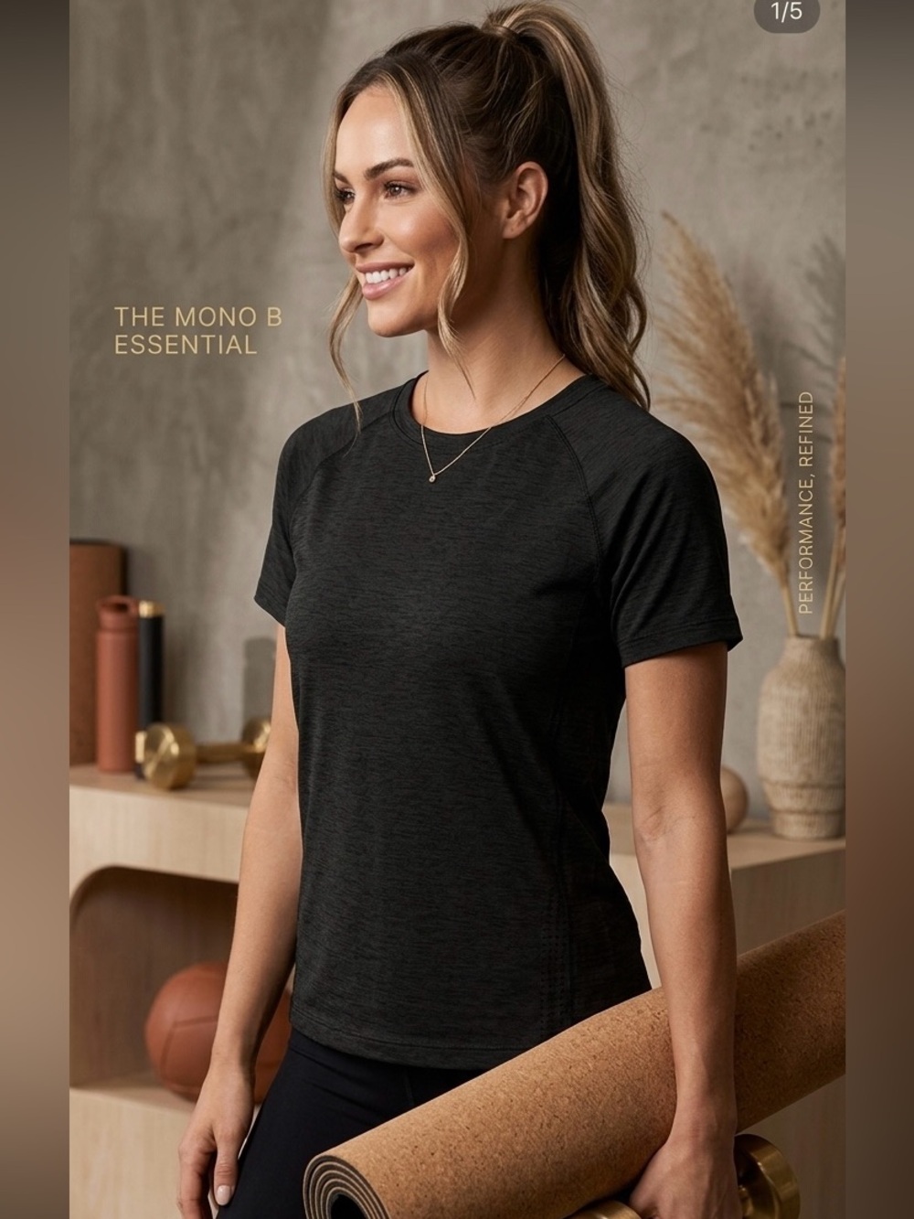 Mono B Black Muscle Tee